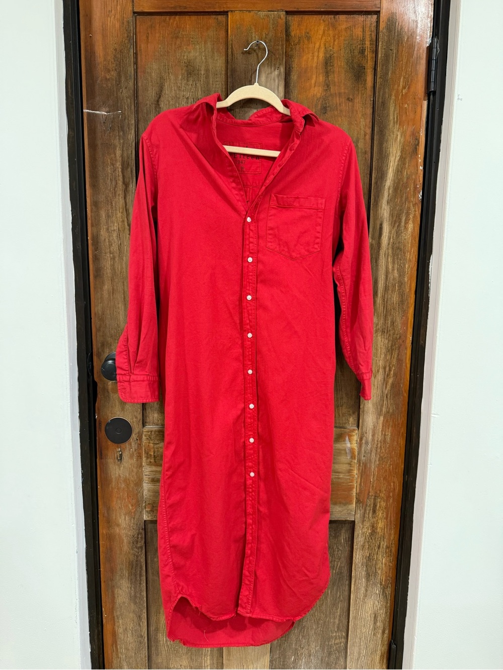 Frank & Eileen Bright Coral Button-Up Shirt